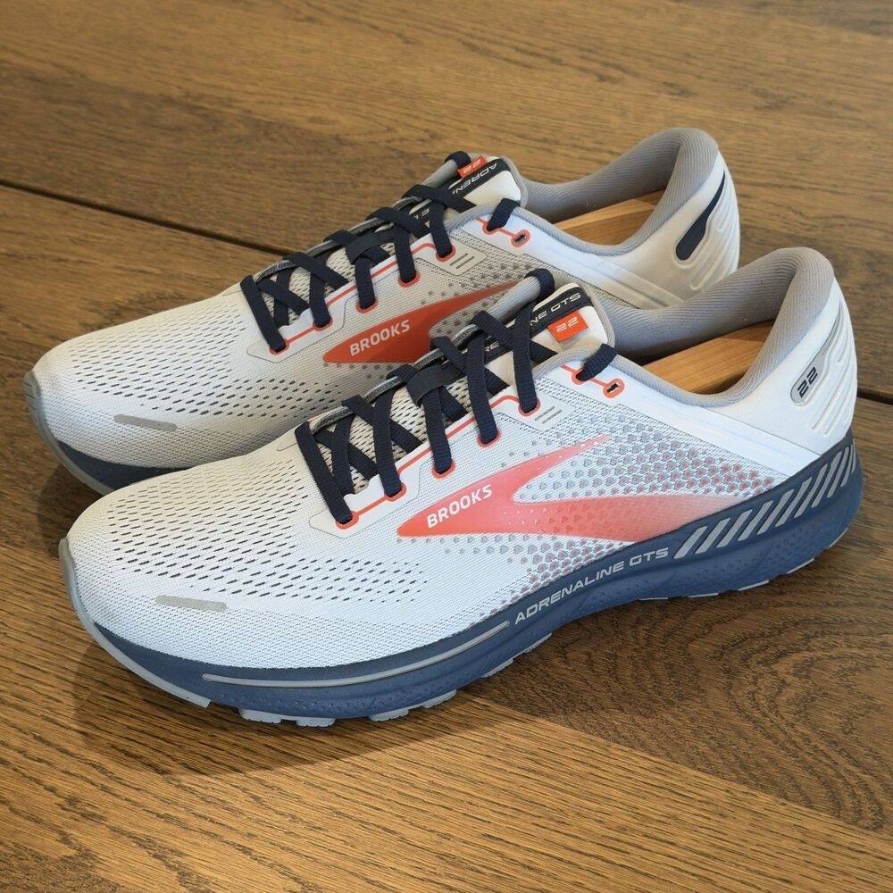 Brooks Adrenaline GTS 22 Running Sneakers Shoes Mens Sz 13D Arctic Red Titan
